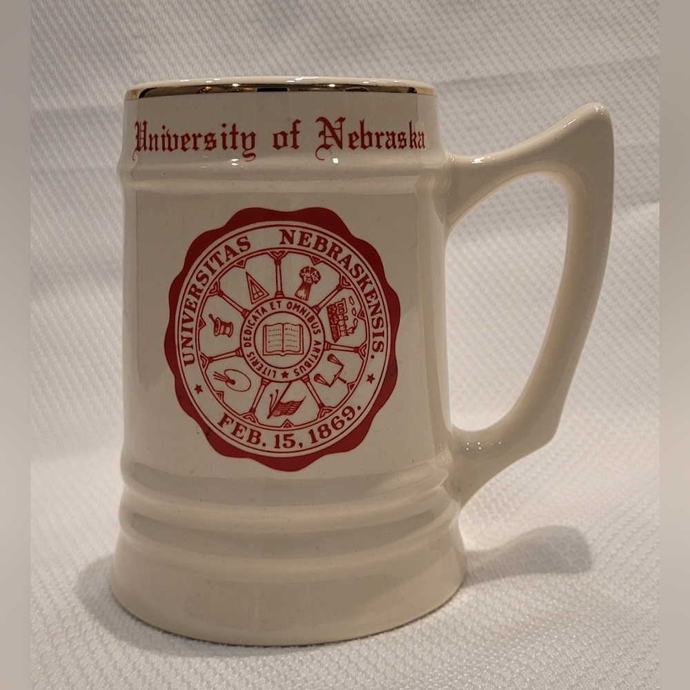 W.C. Bunting Co. University of Nebraska Ceramic Stein Mug